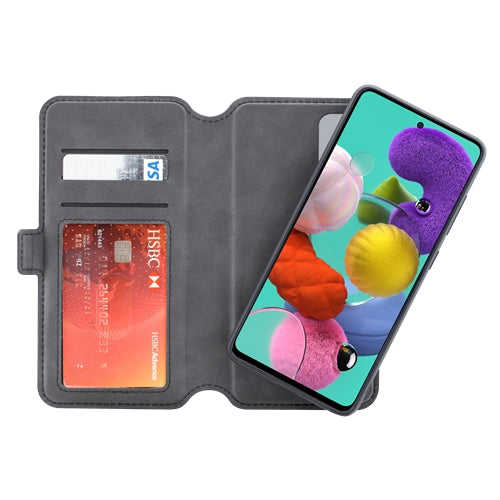 3SIXT, 3SIXT NeoWallet Etui portefeuille magnétique en cuir pour Samsung A51 - Noir