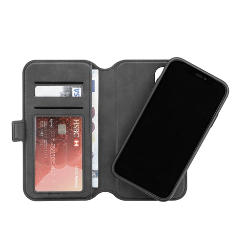 3SIXT, 3SIXT Neowallet Leather Folio Case iPhone 11 6.1 inch - Noir