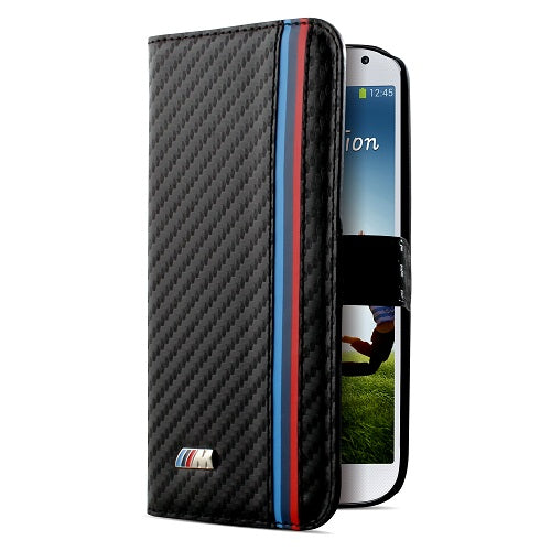 CG Mobile, BMW M Collection Carbon Effect Wallet Case Samsung Galaxy S4 - Noir