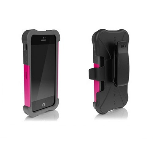 Balistique, Ballistic SG Maxx Tough Case iPhone 5 / 5S / SE avec clip ceinture - Charcoal / Pink