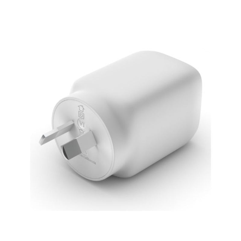 Belkin, Belkin Chargeur GaN double USB-C 65W 45W x1 20W x1 - Blanc