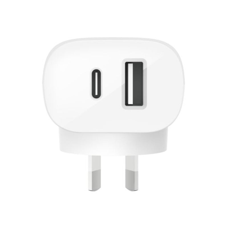 Belkin, Belkin Chargeur mural double USB-C 37W avec PPS - Blanc