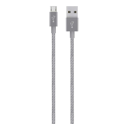 Belkin, Belkin Mixit Metallic Micro USB to USB Type A Cable 1.2M - Gris