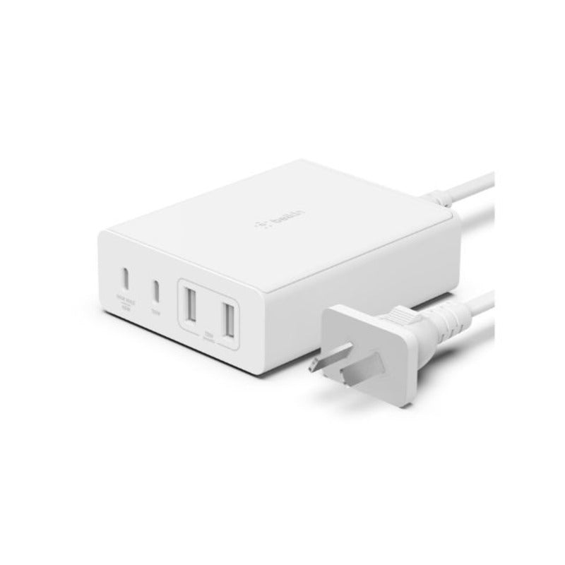 Belkin, Belkin Pro 108W Chargeur 4 ports 2x USB-A 2x USB-C GaN - Blanc