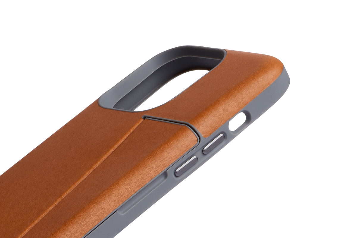 Bellroy, Bellroy Leather 3 Card Case iPhone 14 Plus - Terracotta