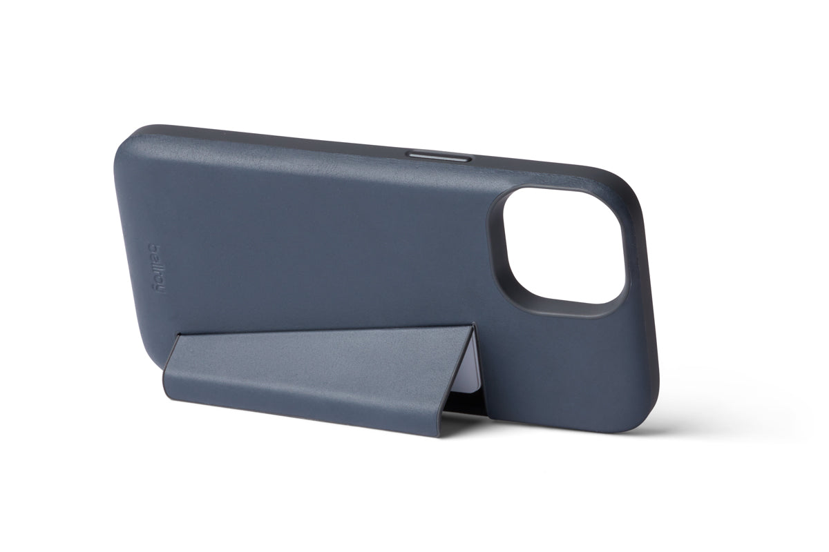 Bellroy, Bellroy Leather 3 Card Case iPhone 14 Standard - Bluestone