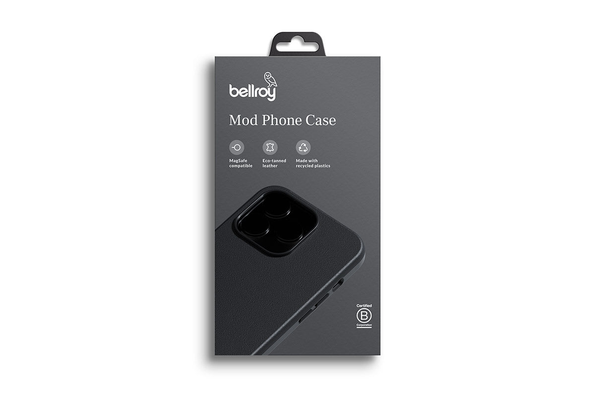 Bellroy, Bellroy Slim Mod Leather & MagSafe Case iPhone 14 Pro Max - Noir