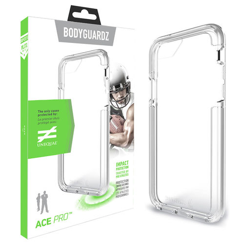 BodyGuardz, BodyGuardz Ace Pro Case et protecteur d'écran GRATUIT pour iPhone 8 / 7 / SE 2 / SE 3 - Clair