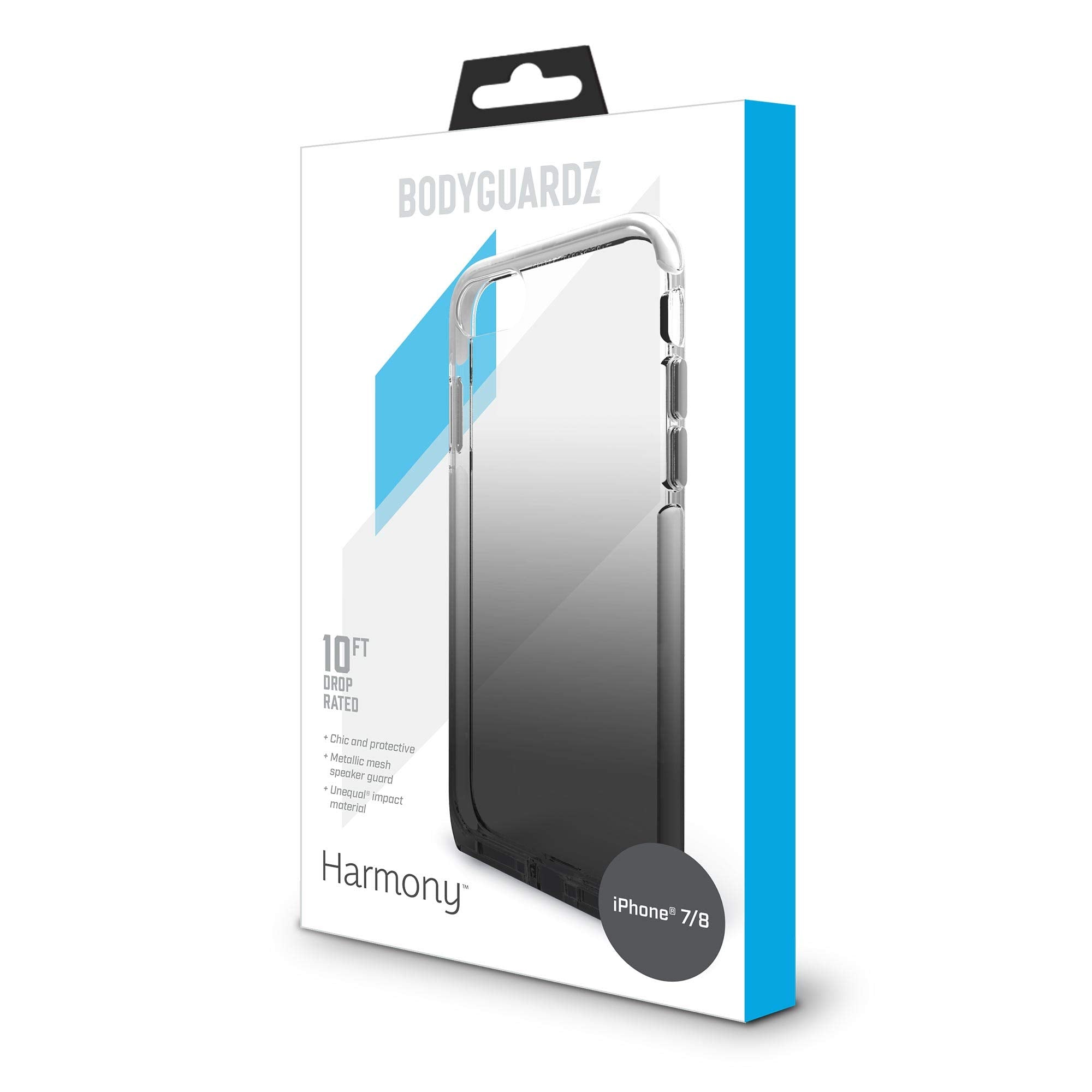 BodyGuardz, BodyGuardz Harmony x Unequal Technology Coque de protection élégante pour iPhone SE / 8 / 7 - Smoke