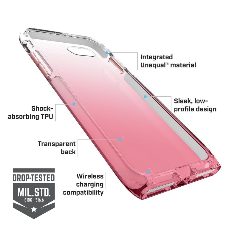 BodyGuardz, BodyGuardz Harmony x Unequal Technology Coque protectrice élégante iPhone SE / 8 / 7 - Rose Quartz