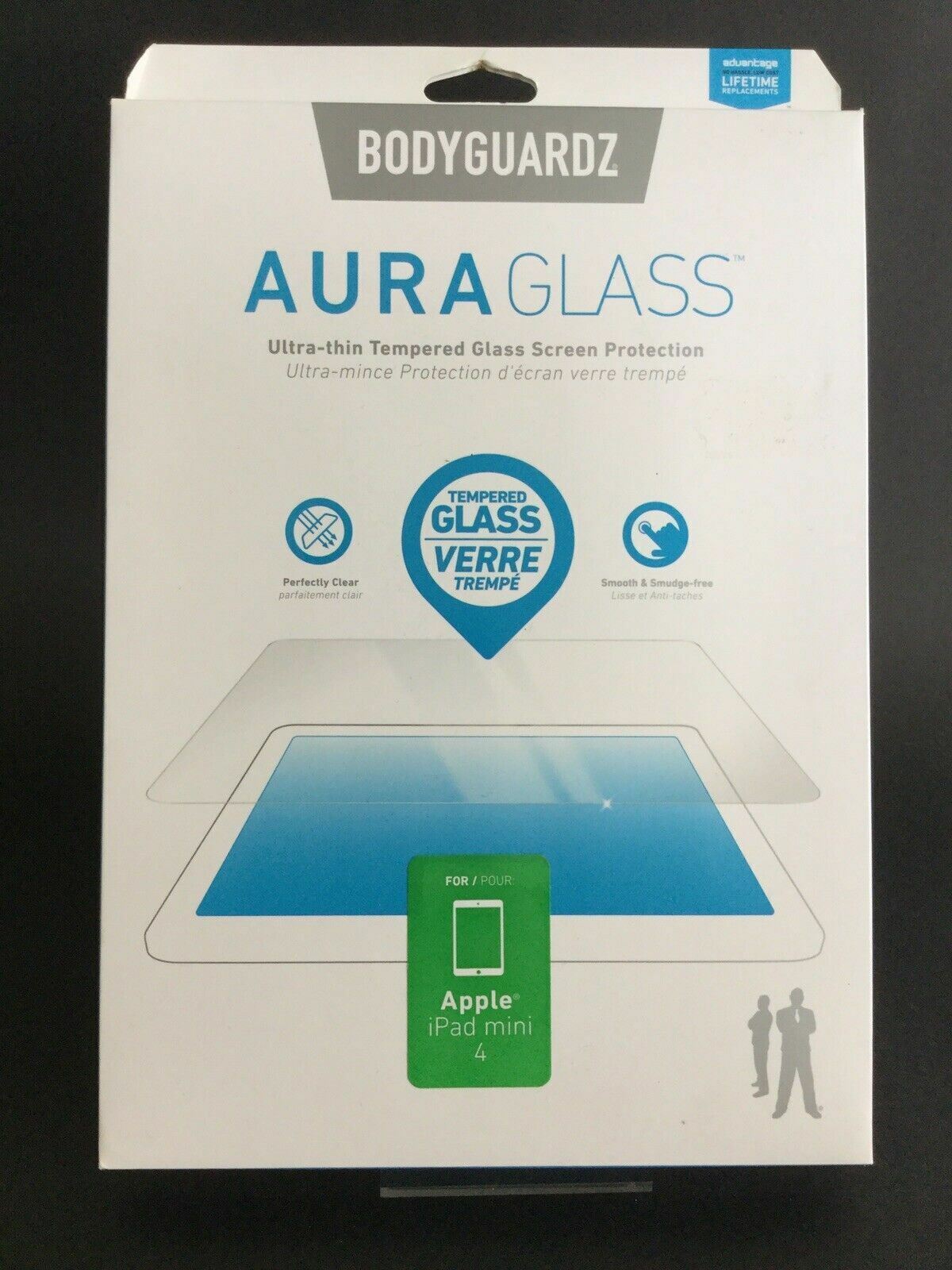 BodyGuardz, Bodyguardz Aura Glass Housse d'écran en verre trempé pour iPad Mini 4