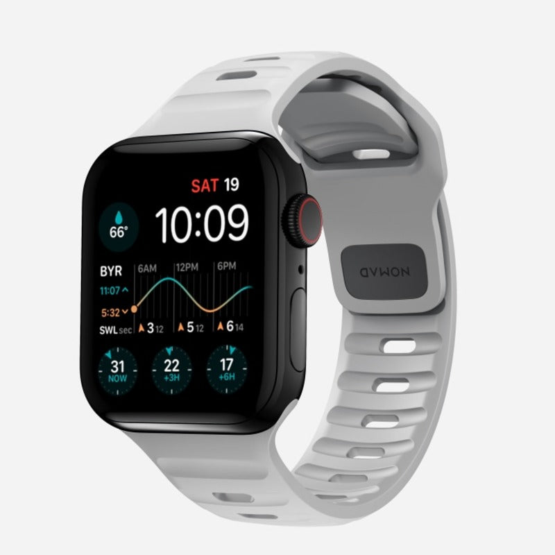 Nomade, Bracelet Nomad Sport 45mm pour Apple Watch - Gris lunaire