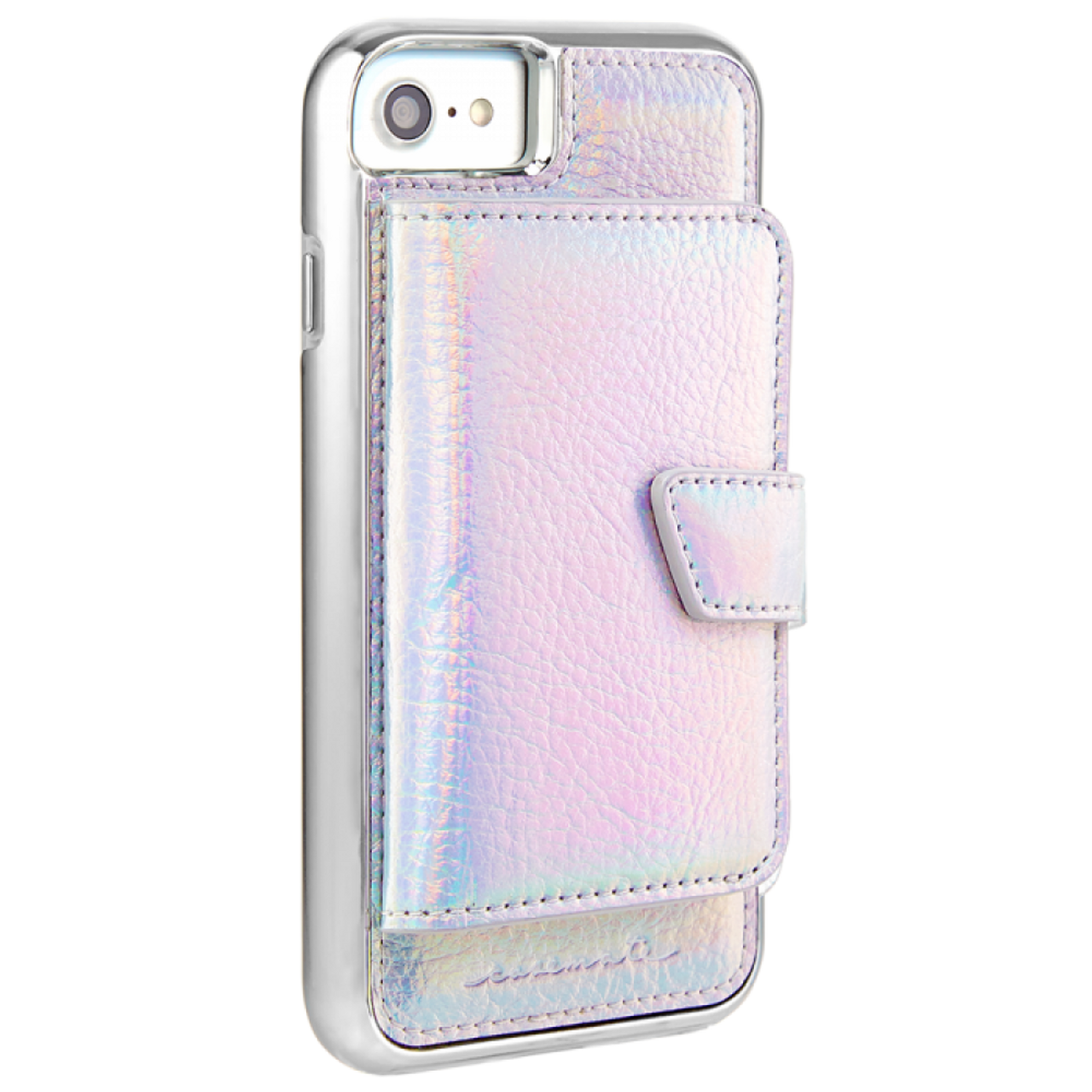 Case-Mate, Case-Mate Compact Mirror Case pour iPhone SE / 8 / 7 / 6s / 6 - Argent