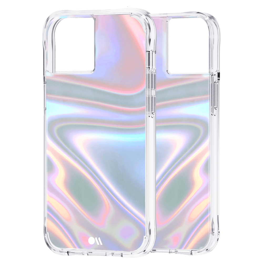 Cas-Mate, Case-Mate Soap Bubble Case avec MicroPel pour Apple iPhone 13 Iridescent