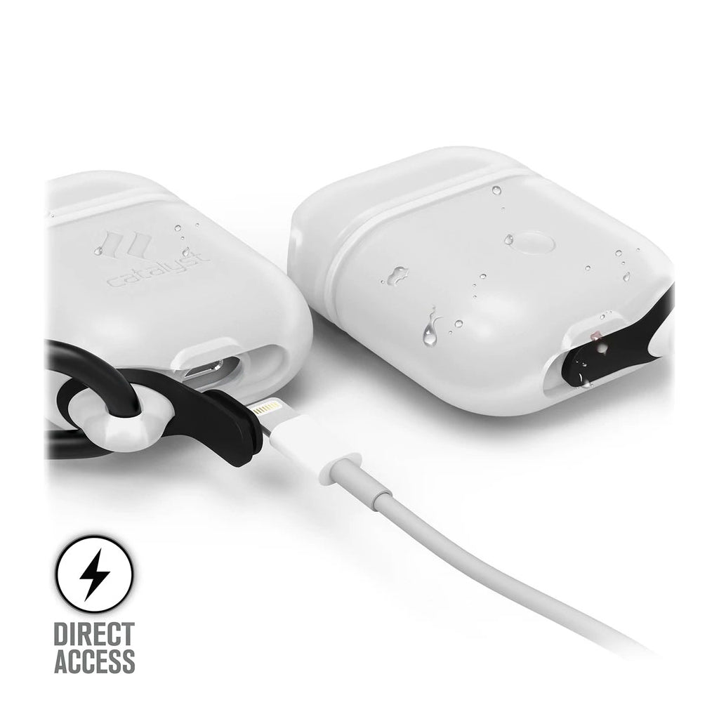 Catalyseur, Catalyst Waterproof Rugged Protective Case For AirPods 1st & 2nd Gen - White (étui de protection résistant à l'eau pour AirPods 1st & 2nd Gen)