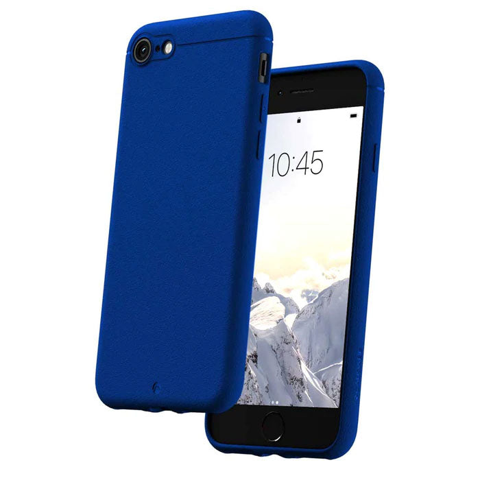 Caudabe, Caudabe Étui Minimaliste pour iPhone SE 2020 2ème et 3ème Génération - Bleu