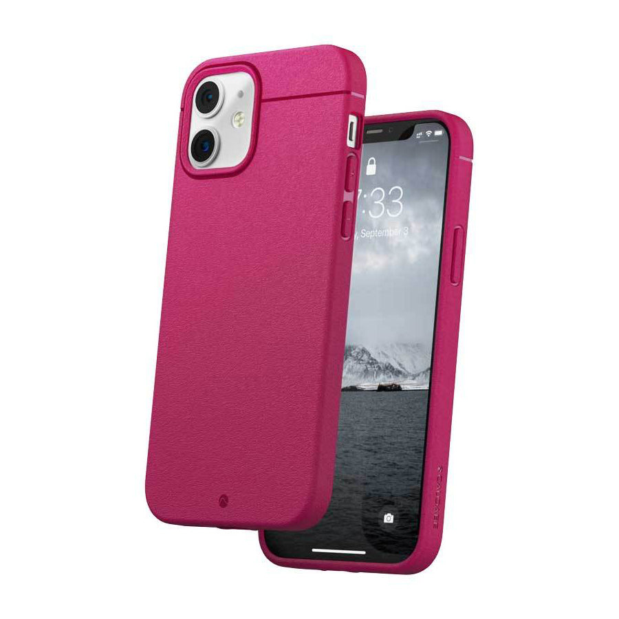 Caudabe, Caudabe Étui Protecteur Mince pour iPhone 12 / 12 Pro - MAGENTA