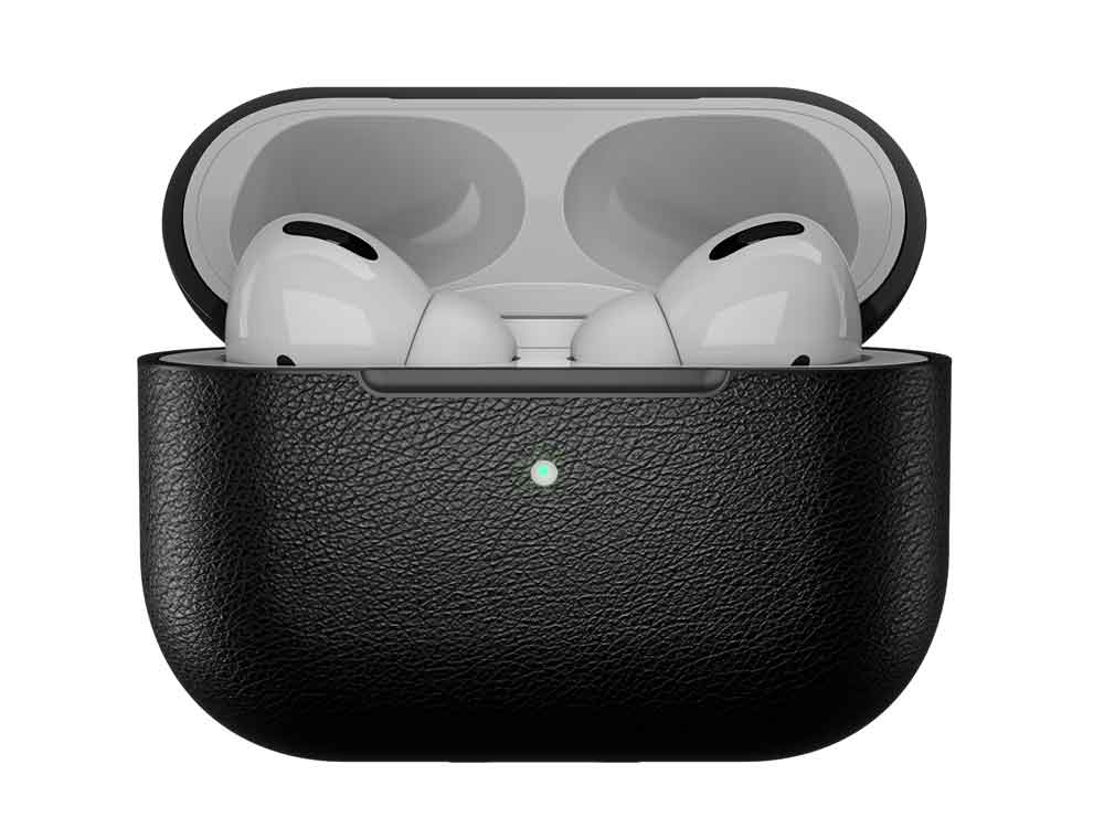 Caudabe, Caudabe Étui en cuir Crescendo pour Airpod Pro - Noir