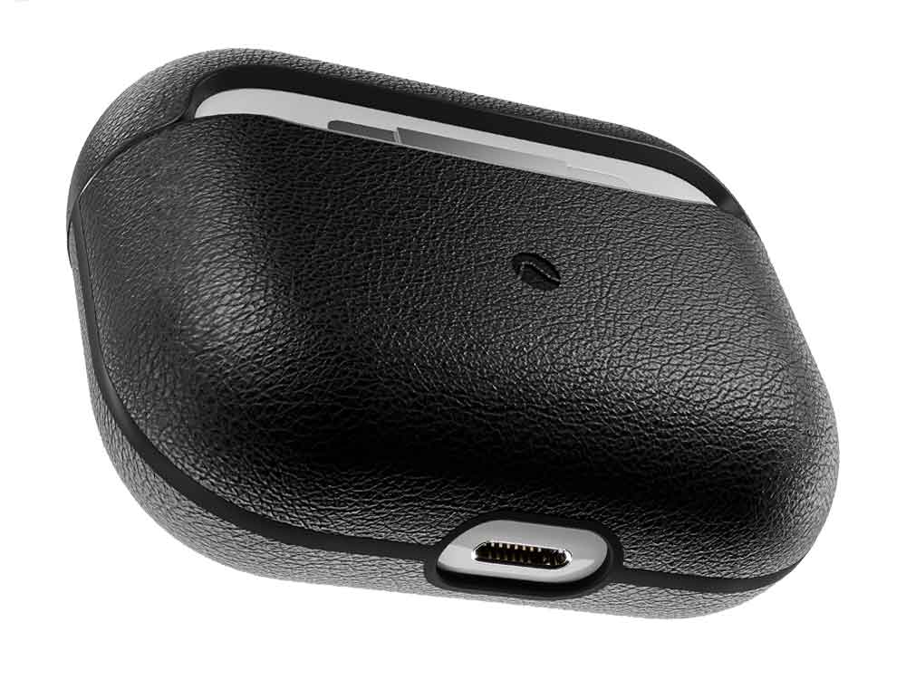 Caudabe, Caudabe Étui en cuir Crescendo pour Airpod Pro - Noir