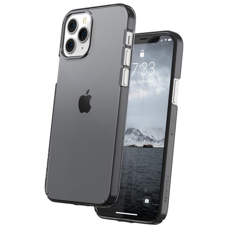 Caudabe, Caudabe Lucid Clear Minimalist Case Pour iPhone 12 Pro Max - GRAPHITE