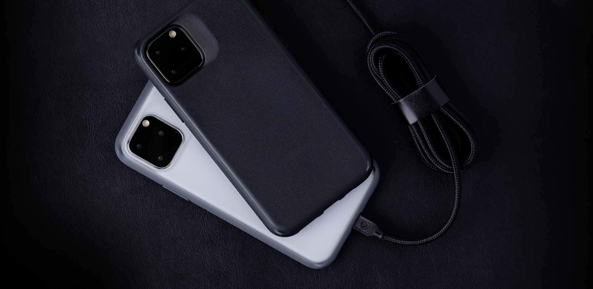 Caudabe, Caudabe Synthesis Coque Résistante Ultra Mince pour iPhone 11 Pro Max - NOIR