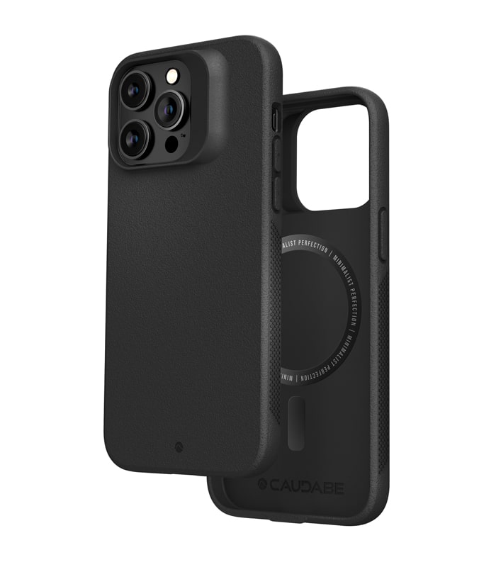 Caudabe, Caudabe Synthesis Coque de Protection Mince avec MagSafe pour iPhone 14 Pro 6.1 - Noir