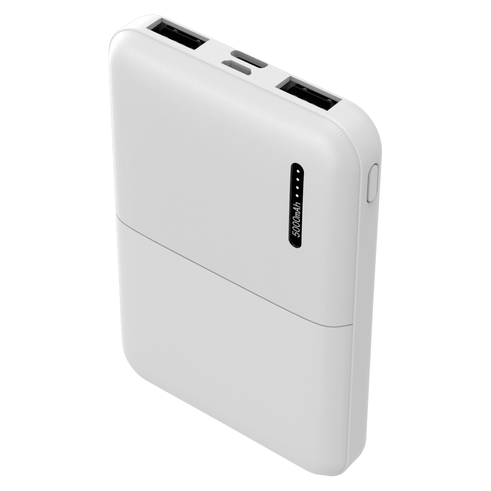 Cellhelmet, Cellhelmet Banque d'alimentation à double port 5 000 mAh Blanc