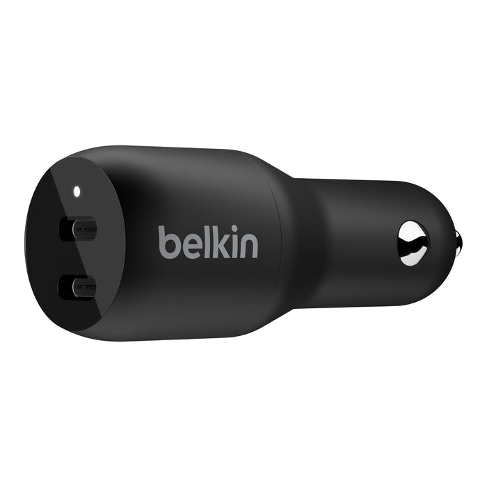 Belkin, Chargeur de voiture BoostCharge Dual USB-C 36W - Noir