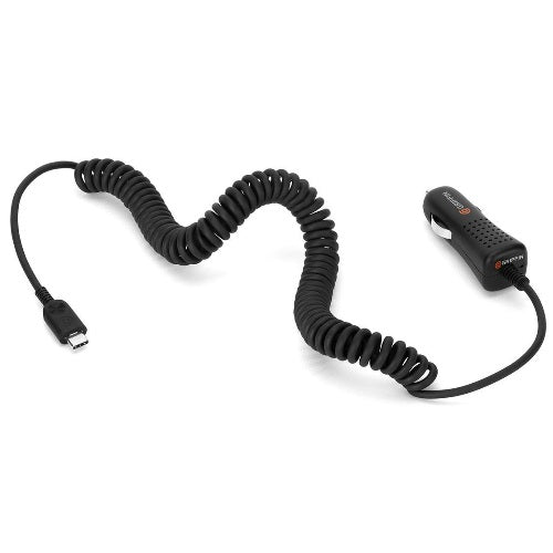 Griffon, Chargeur de voiture Griffin PowerJolt SE 3.0A Coiled USB-C - Noir