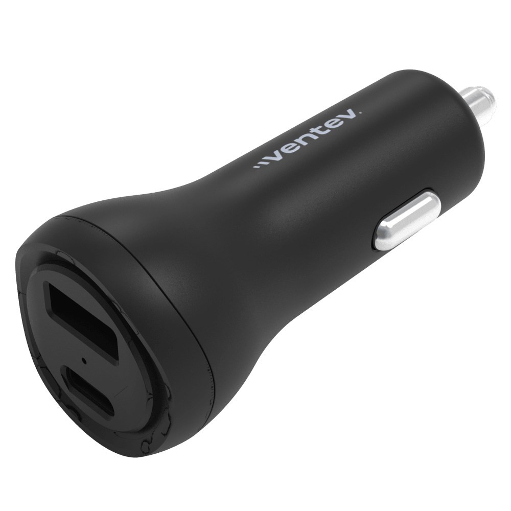 Ventev, Chargeur de voiture Ventev ULTRAFAST 32W avec double port USB C et USB A Noir