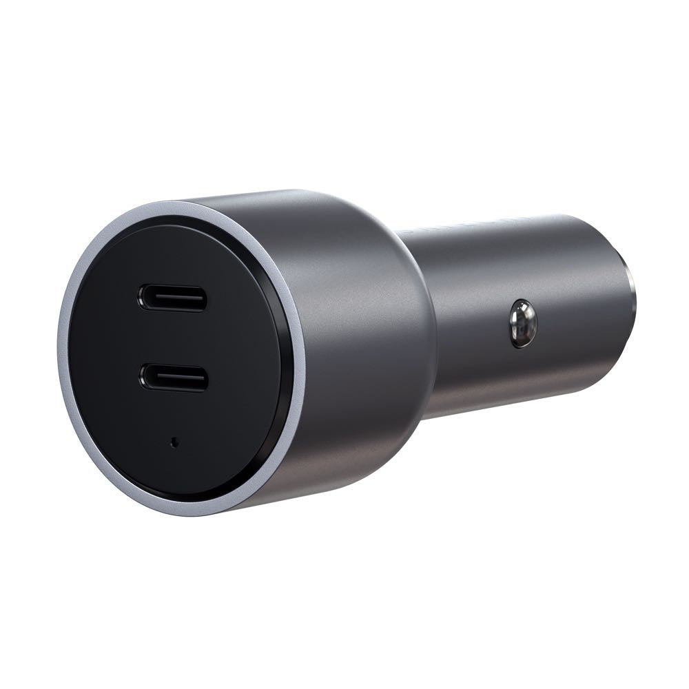 Satechi, Chargeur de voiture double USB-C PD 40W de Satechi (gris espace)