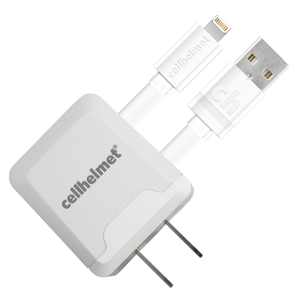 Cellhelmet, Chargeur mural 2.1A avec câble Apple Lightning 3ft