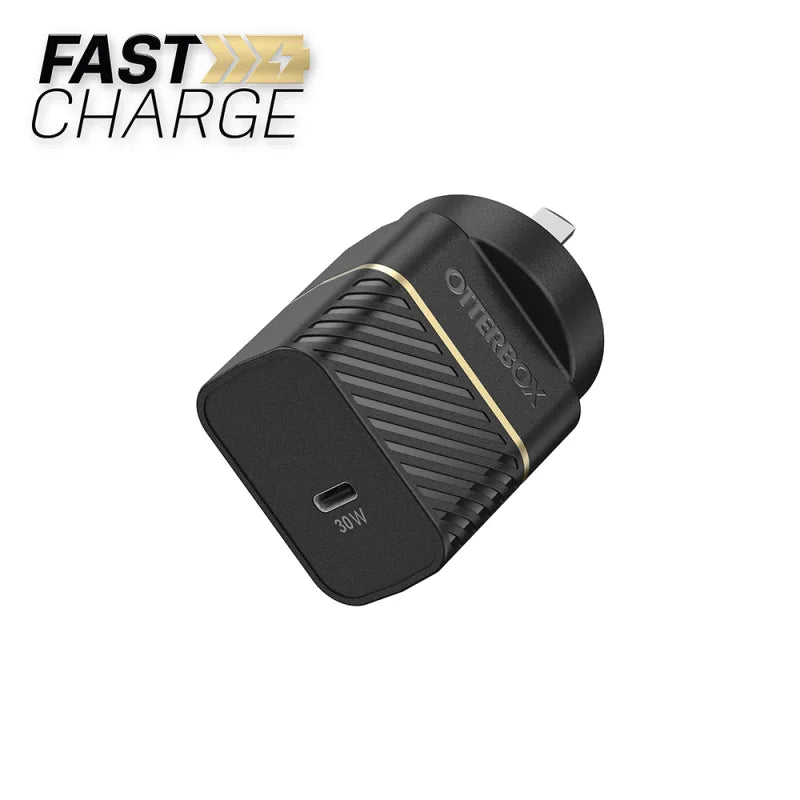 OtterBox, Chargeur mural Otterbox Fast Charge USB-C (AU) 30W - Noir