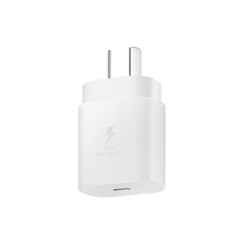 Samsung, Chargeur mural Samsung Chargement super rapide 25W USB C (PAS DE CÂBLE) - Blanc