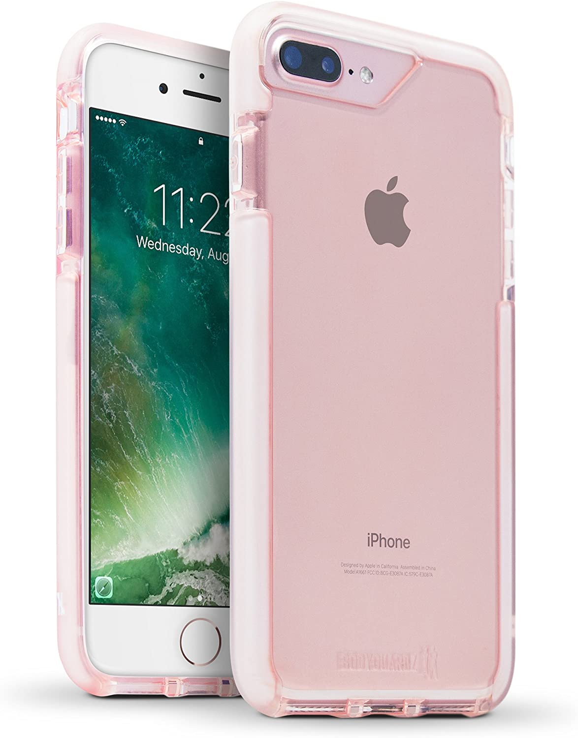 BodyGuardz, Coque BodyGuardz Ace Pro avec technologie inégale pour iPhone 8 Plus / 7 Plus / 6s Plus - Rose