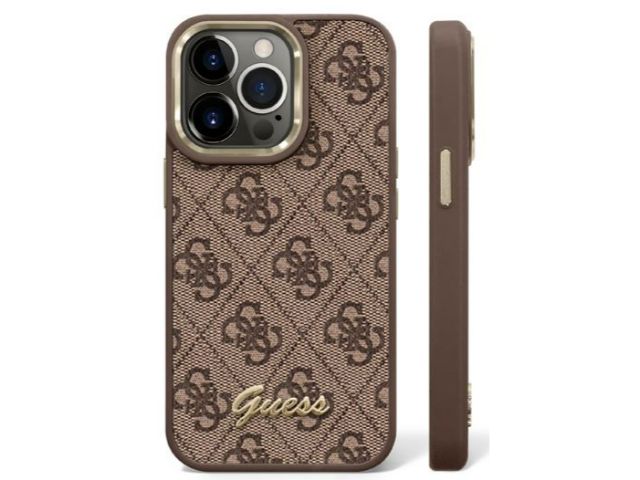 Deviner, Coque GUESS 4G Edition pour iPhone 14 Plus 6.7 - Marron