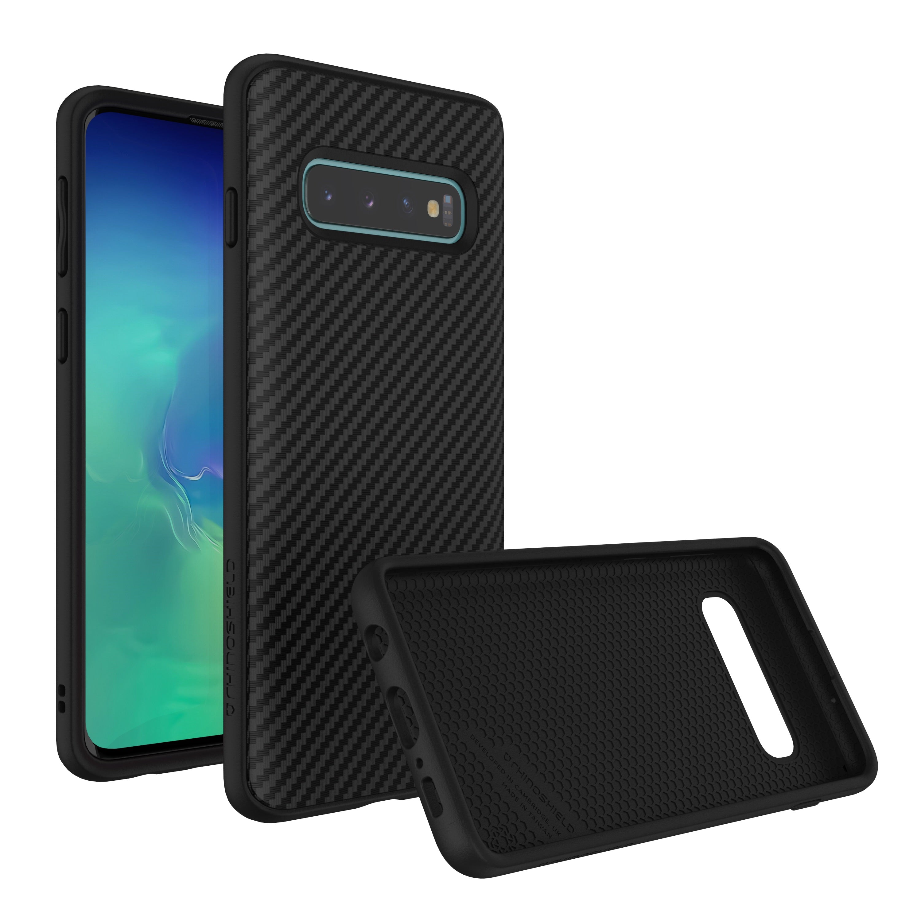 RhinoShield, Coque de protection RhinoShield SolidSuit Carbon Finish pour Samsung Galaxy S10