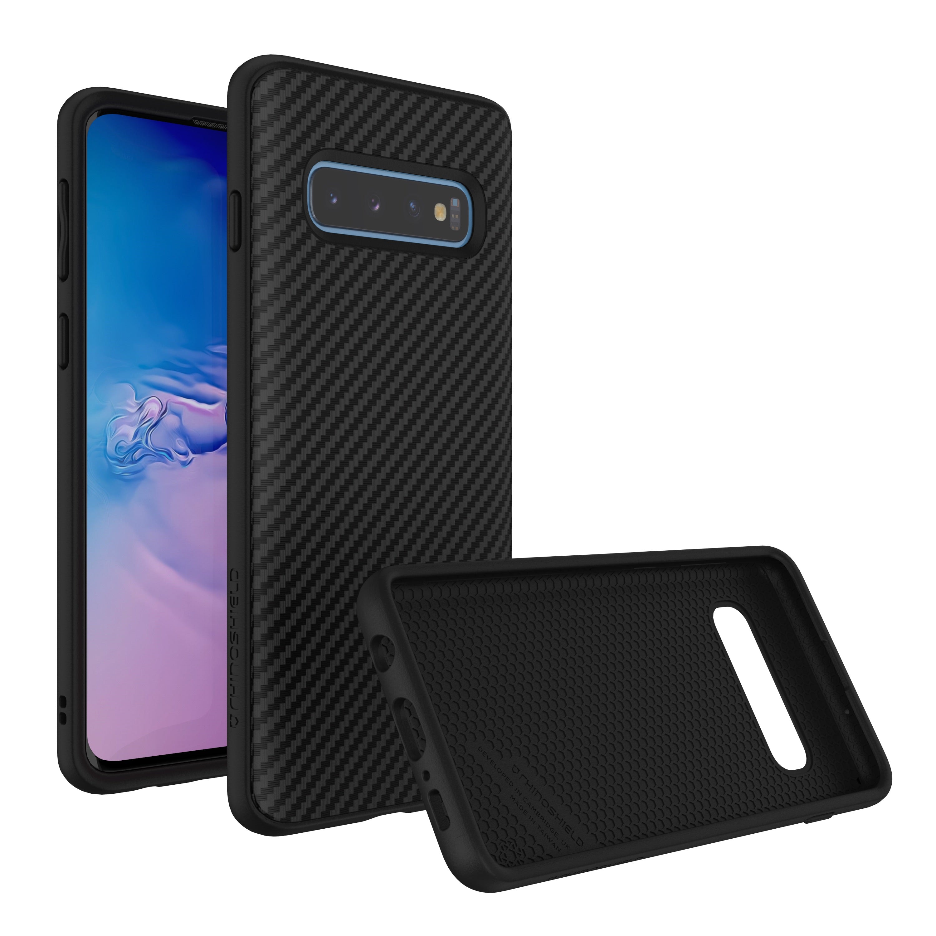 RhinoShield, Coque de protection RhinoShield SolidSuit Carbon Finish pour Samsung Galaxy S10