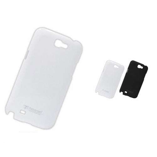 Métal-Slim, Coque en plastique dur avec revêtement UV pour Samsung Galaxy Note 2 II Blanc