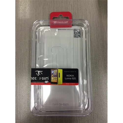 Métal-Slim, Coque en plastique rigide pour smartphone Nokia Lumia 920 Metal-Slim - Transparent Clear