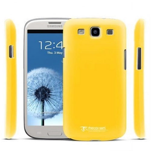 Métal-Slim, Coque et protection d'écran fine et métallique pour Samsung Galaxy S3 i9300 - Jaune