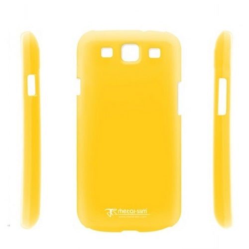 Métal-Slim, Coque et protection d'écran fine et métallique pour Samsung Galaxy S3 i9300 - Jaune