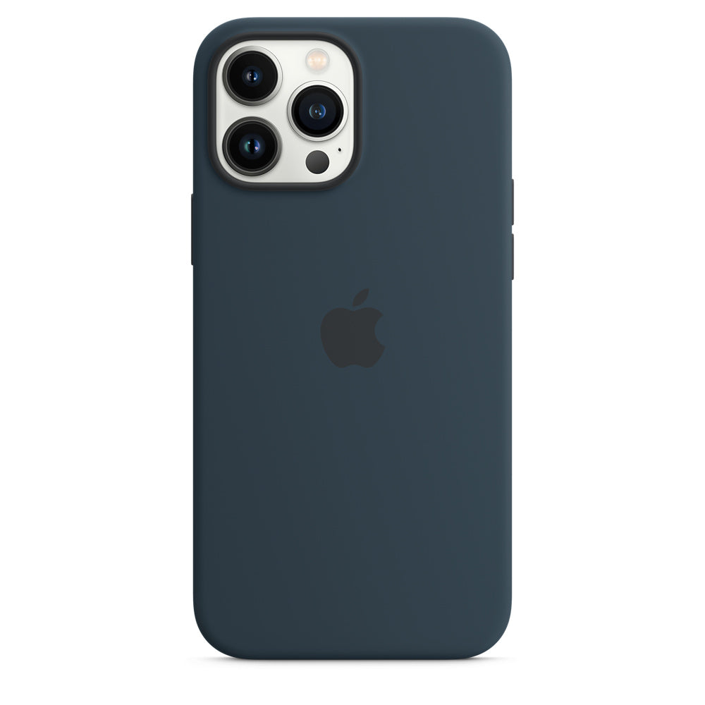 Apple Official, Coque officielle Apple en silicone avec MagSafe pour iPhone 13 Pro - Bleu abyssal