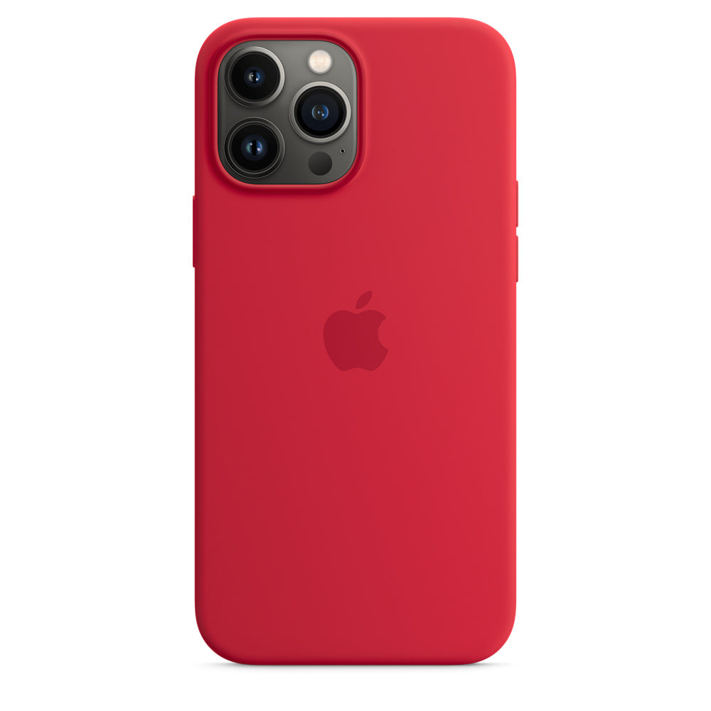 Apple Official, Coque officielle Apple en silicone avec MagSafe pour iPhone 13 Pro - Rouge