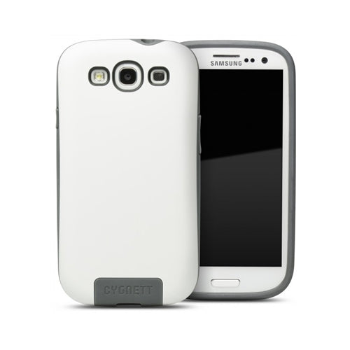 Cygnett, Cygnett Apollo Samsung Galaxy S3 III GT-i9300 and 4G edt Hybrid Case White Grey