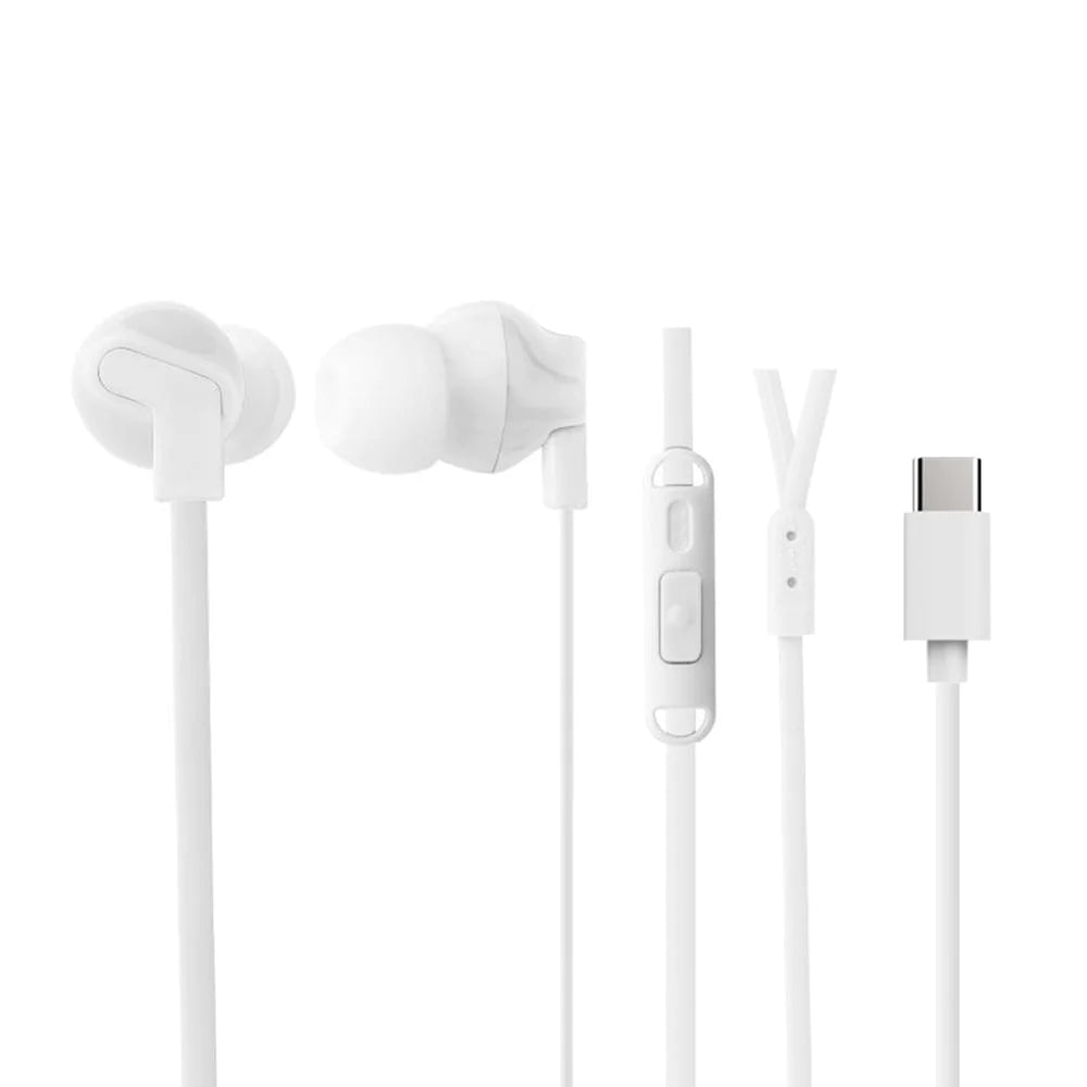 Cygnett, Cygnett Essential Écouteurs avec connexion USB-C - Blanc CY2868HEUSB