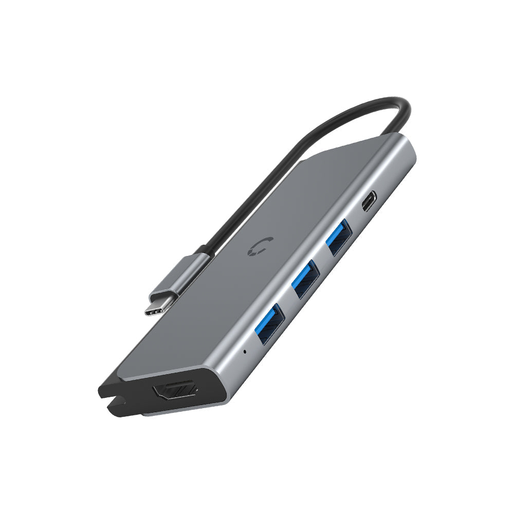 Cygnett, Cygnett Hub USB-C TravelMate 100W USB-C PD & 3x USB-A & 4K HDMI