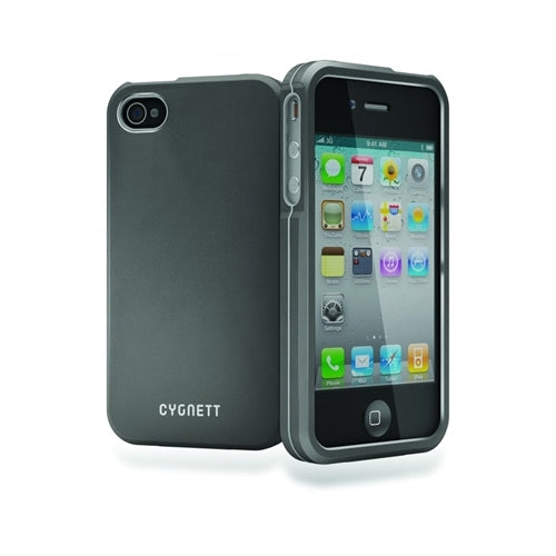 Cygnett, Cygnett Metalicus Hybrid Case Dual Material iPhone 4 & 4S Dark Silver Gun Metal