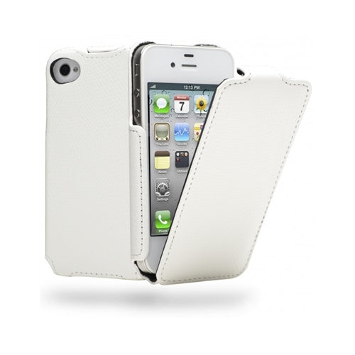 Cygnett, Cygnett Paparazzi Textured Flip Case pour Apple iPhone 4 & 4S Blanc