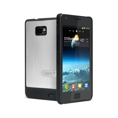 Cygnett, Cygnett Urbanshield Coque Aluminium Brossé Samsung Galaxy S II 2 S2 Argent